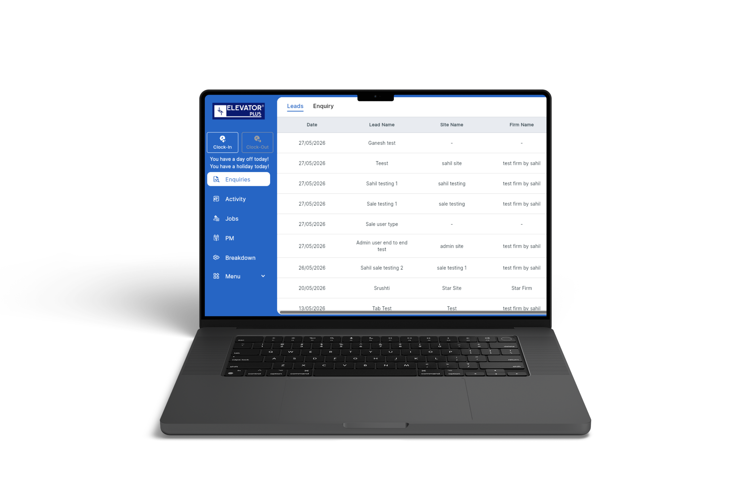 Desktop App - ElevatorPlus elevator service software