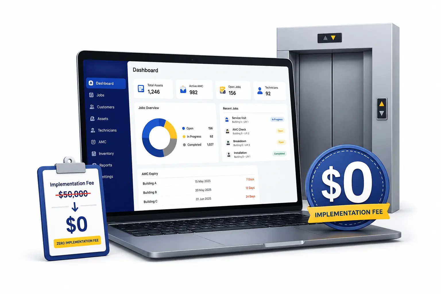 Elevator service software for US contractors